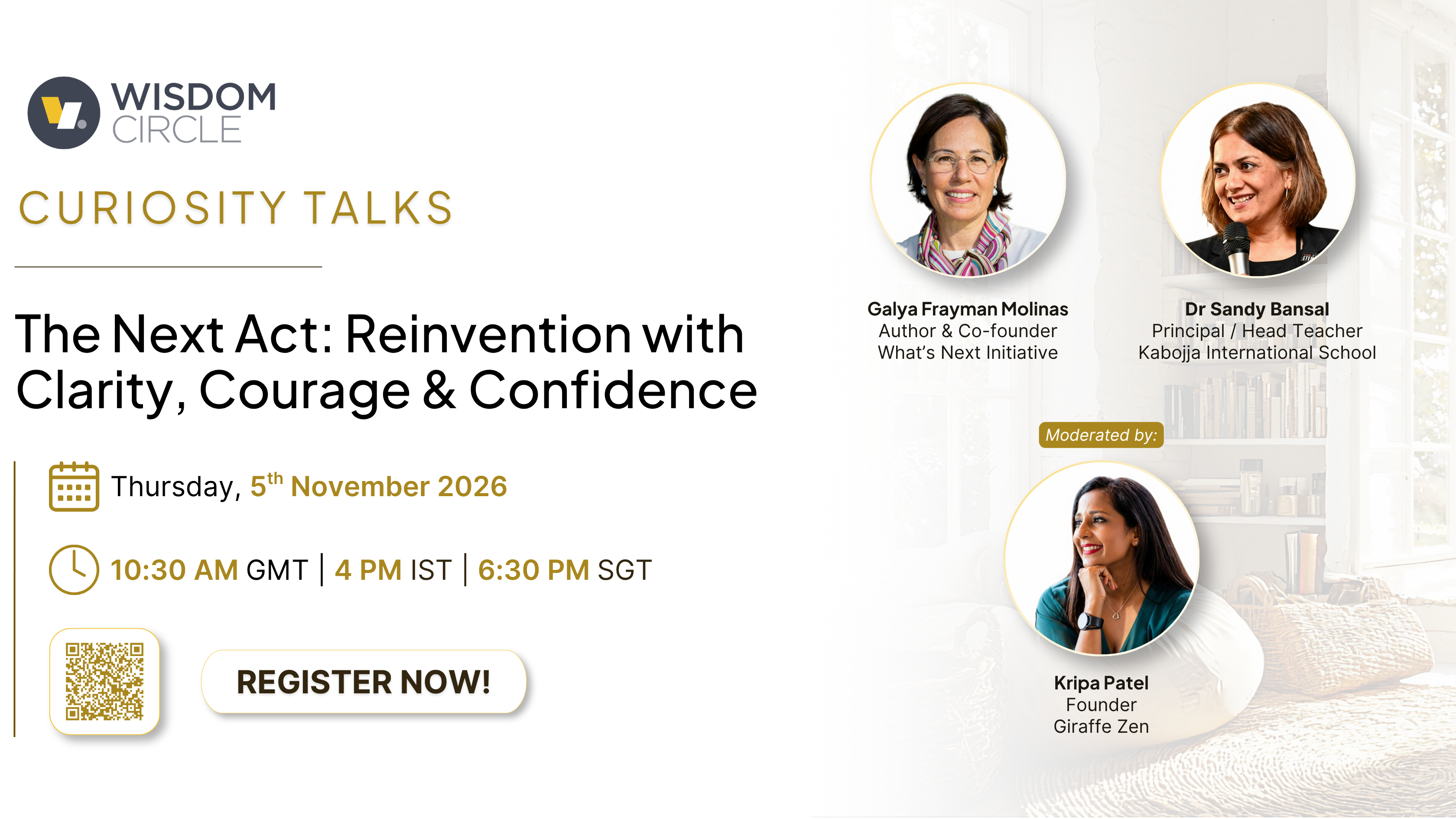 THE NEXT ACT: Reinvention with Clarity, Courage & Confidence