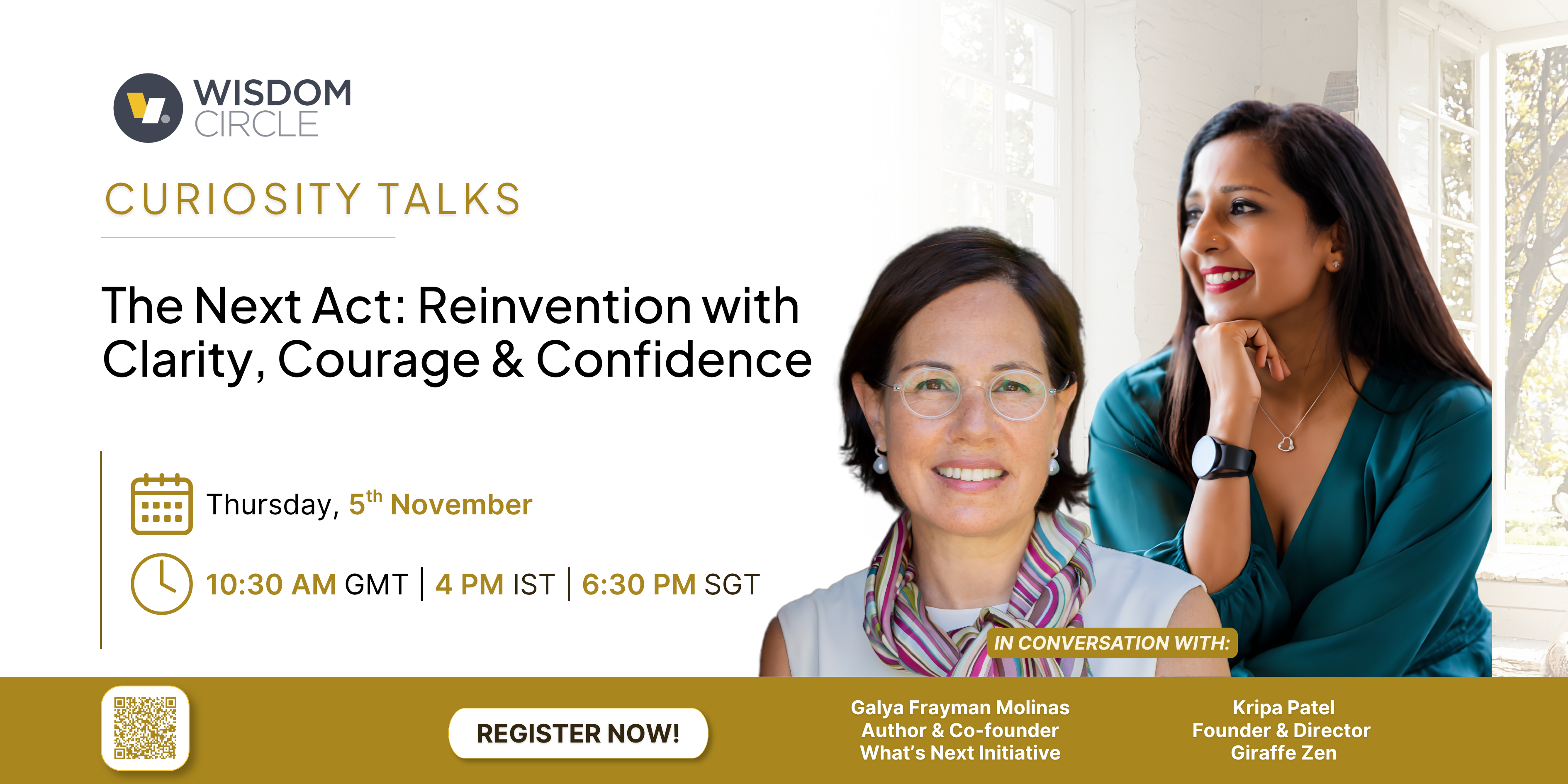 THE NEXT ACT: Reinvention with Clarity, Courage & Confidence